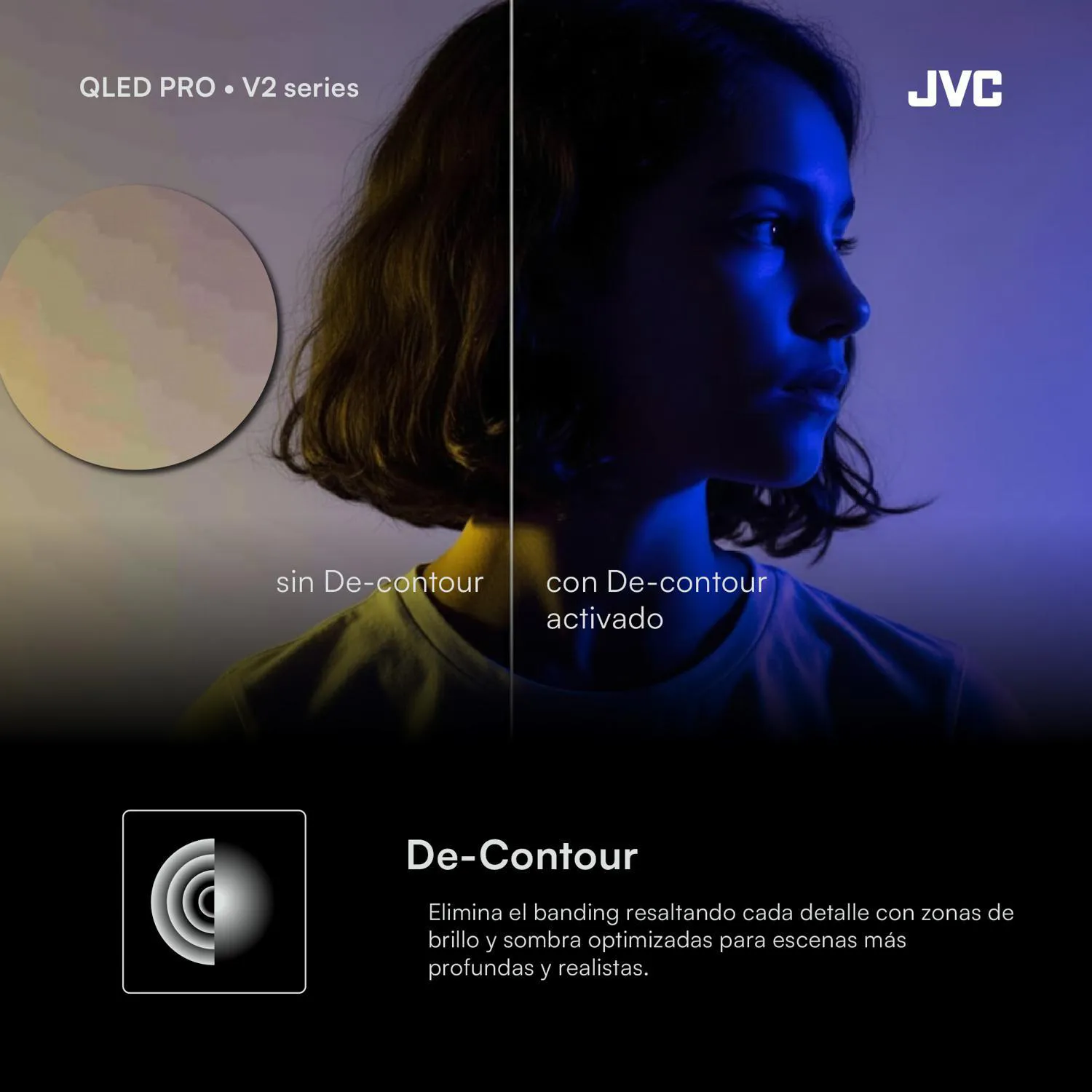 TELEVISOR JVC QLED 75 ' 4K ULTRA HD GOOGLE TV LT-75KM858 - 3