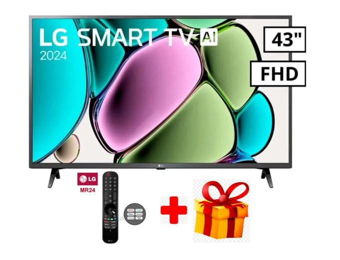 TELEVISOR LG 43 PULG. LED SMART TV FHD CON THINQ AI 43LR6000PSA - 1