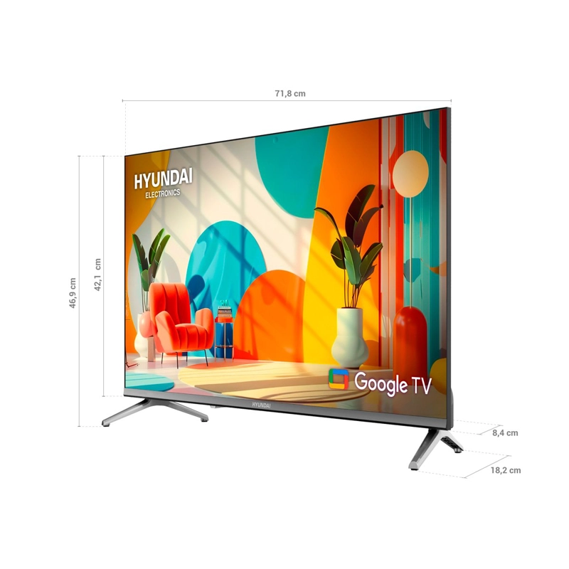 TELEVISOR SMART TV HYUNDAI QLED 32' HYLED3259QG - 3