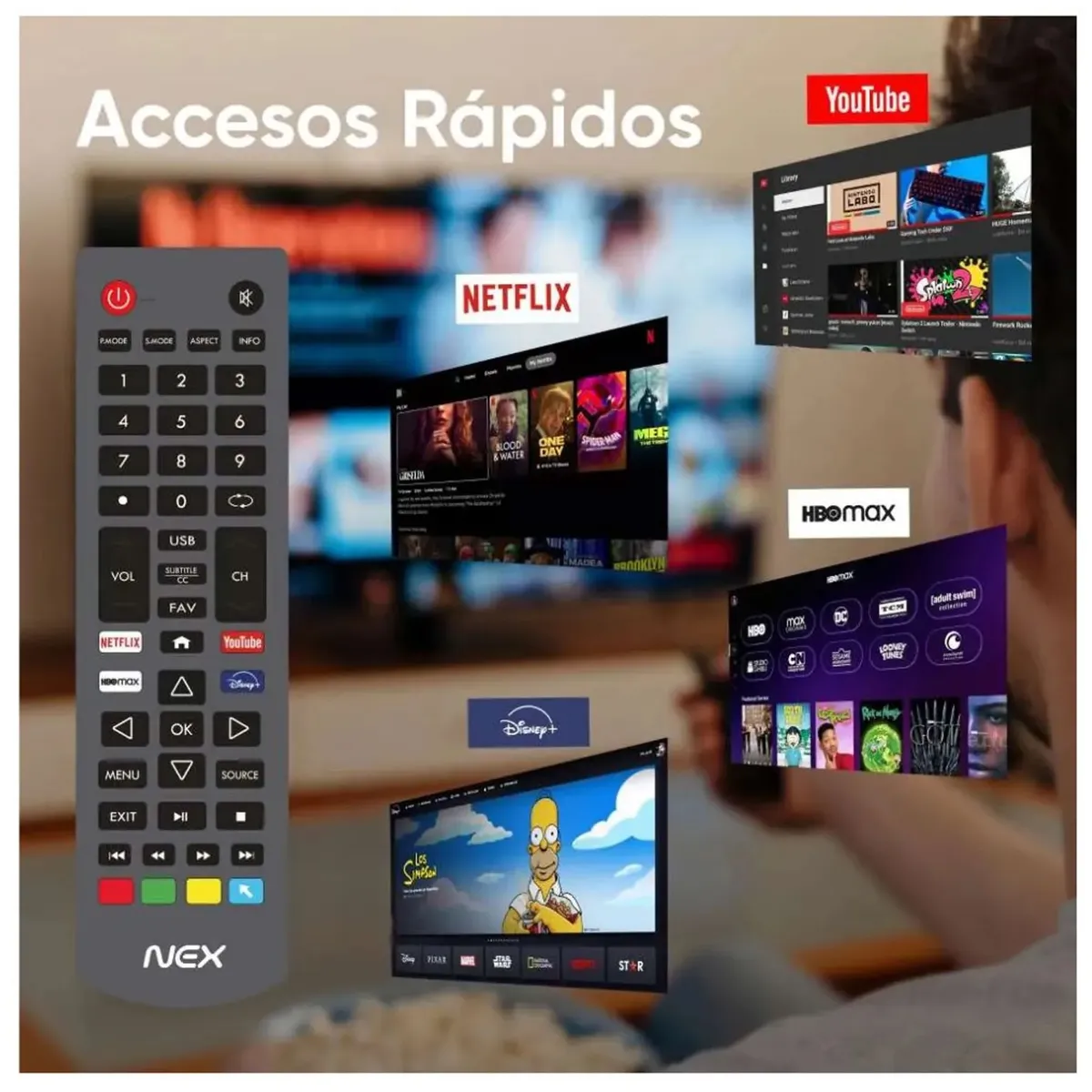 TELEVISOR NEX QLED 70 4K ULTRA HD ANDROID TV TVQLED70S - 2