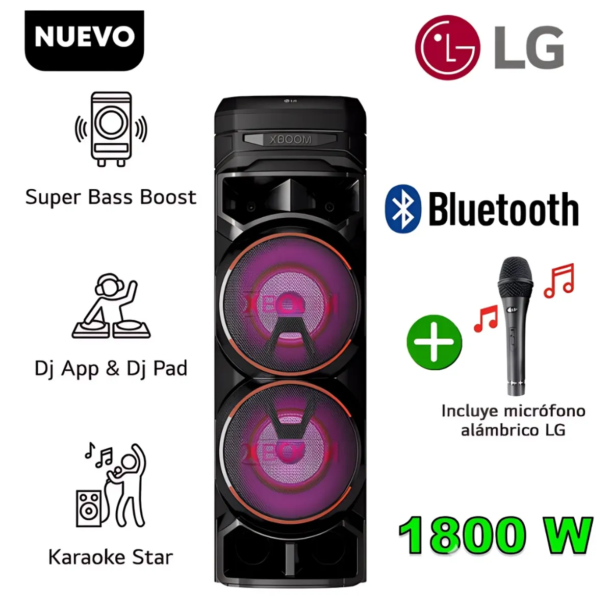 EQUIPO DE SONIDO LG BLUETHOOH XBOOM RNC9 - 1