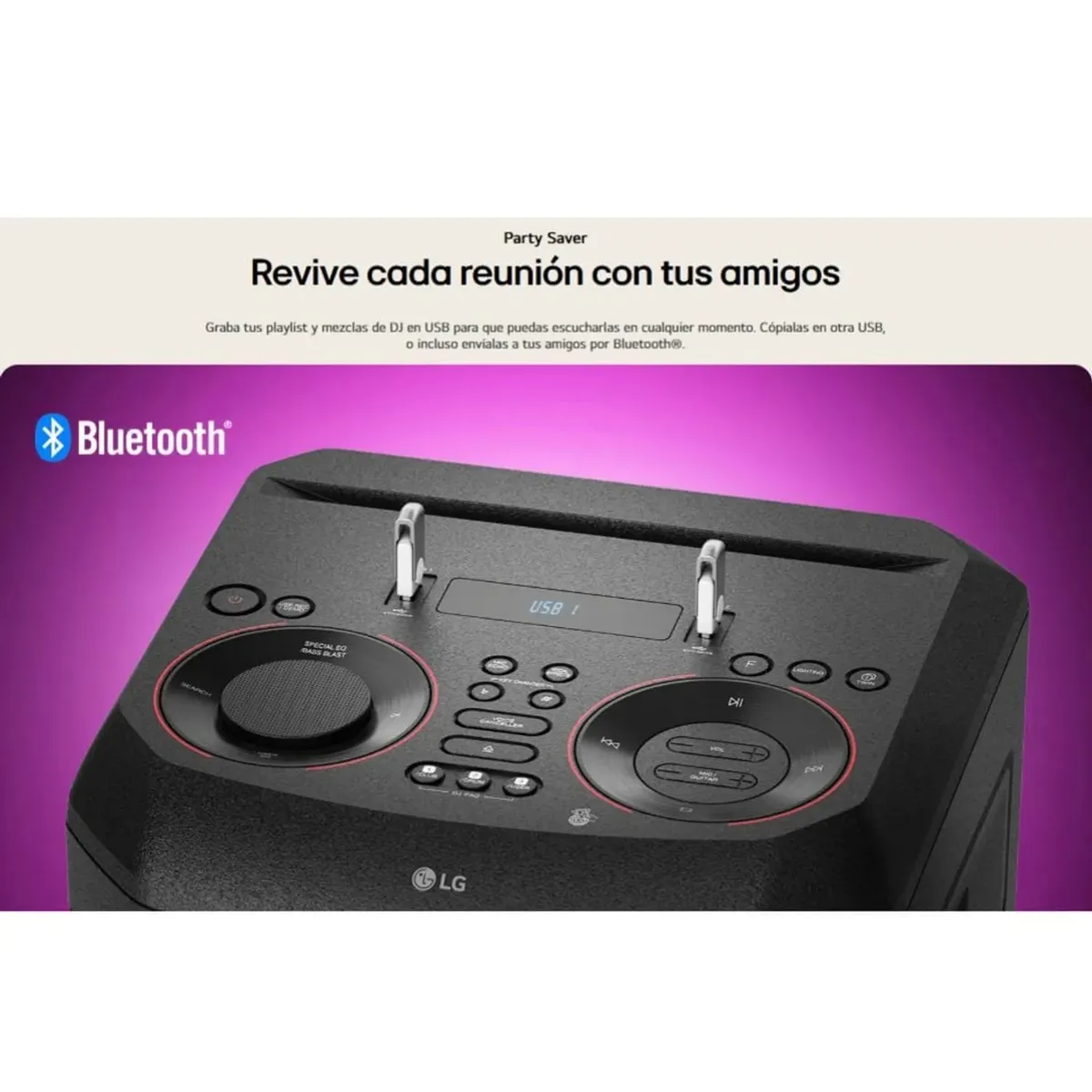 EQUIPO DE SONIDO LG BLUETHOOH XBOOM RNC9 - 7