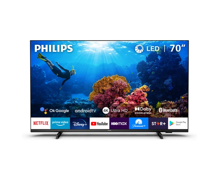 TELEVISOR SMART TV PHILIPS 4K ULTRA HD 70 70PUD7406 ANDROID TV - 1