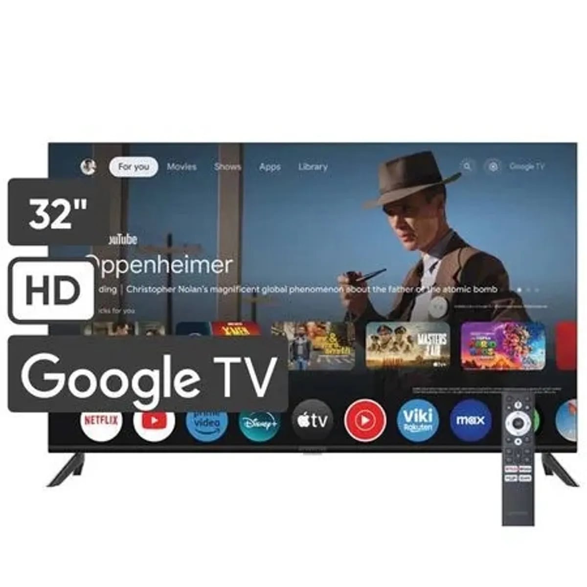 TELEVISOR BLACKLINE 32 PULGADAS SMART TV GOOGLE TV HD BL32-T3000HD +  REGALOS GRATIS ANTENA - 1