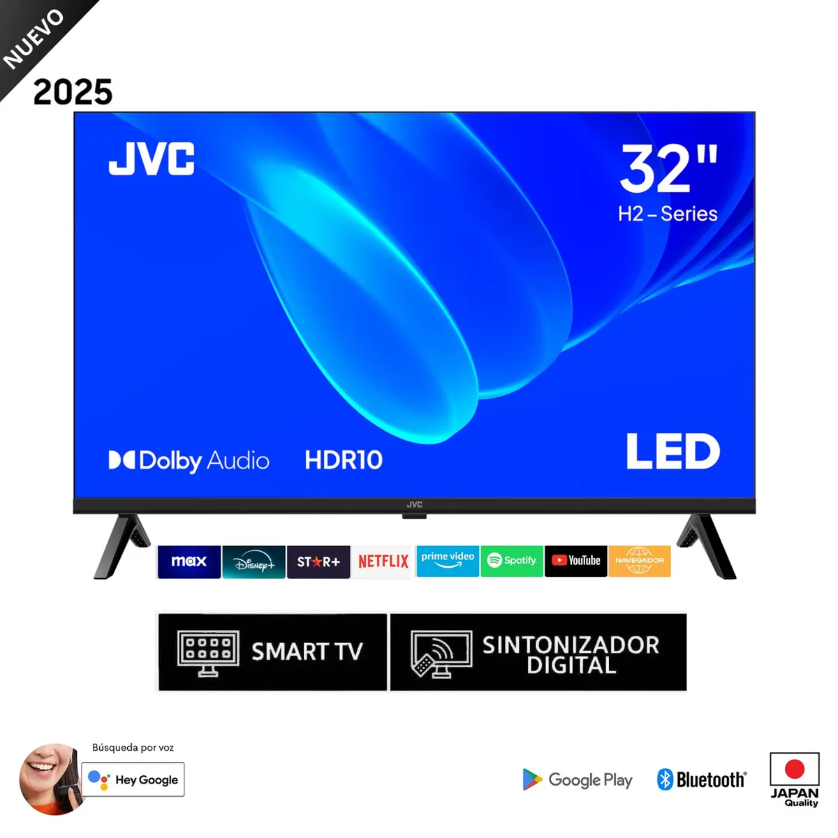 TELEVISOR JVC 32 HD GOOGLE TV LT-32KM158 - 1