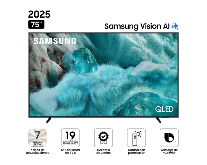TELEVISOR SAMSUNG QLED 75' VISIÓN AI SMART TV QN75Q7FAAGXPE - 1