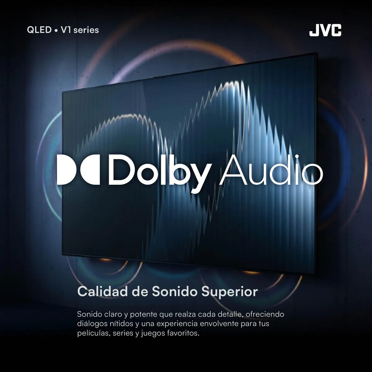 TELEVISOR JVC 50' QLED GOOGLE TV SMART TV - 4