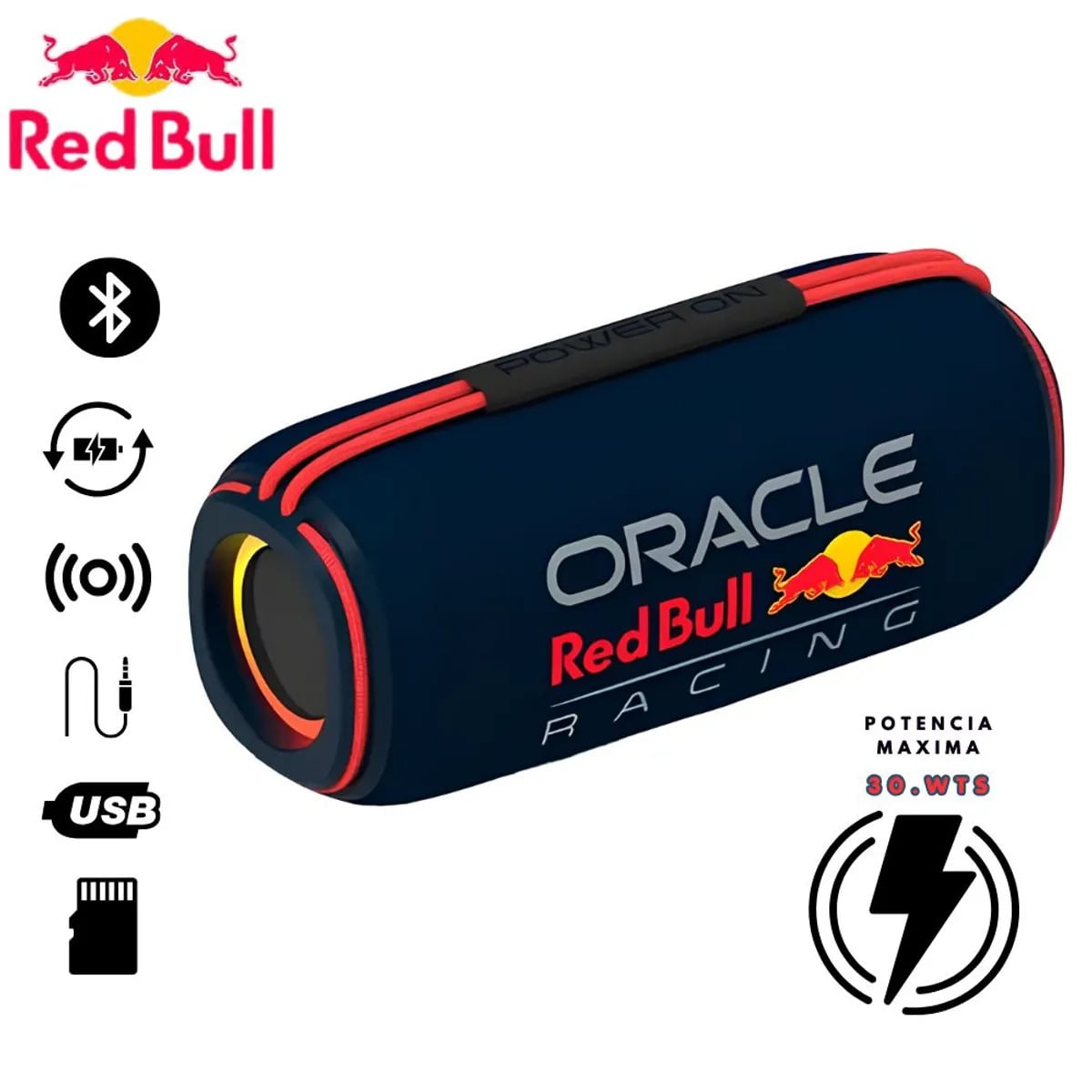 PARLANTE RED BULL CON BLUETOOTH SK420 - AZUL OSCURO - 1