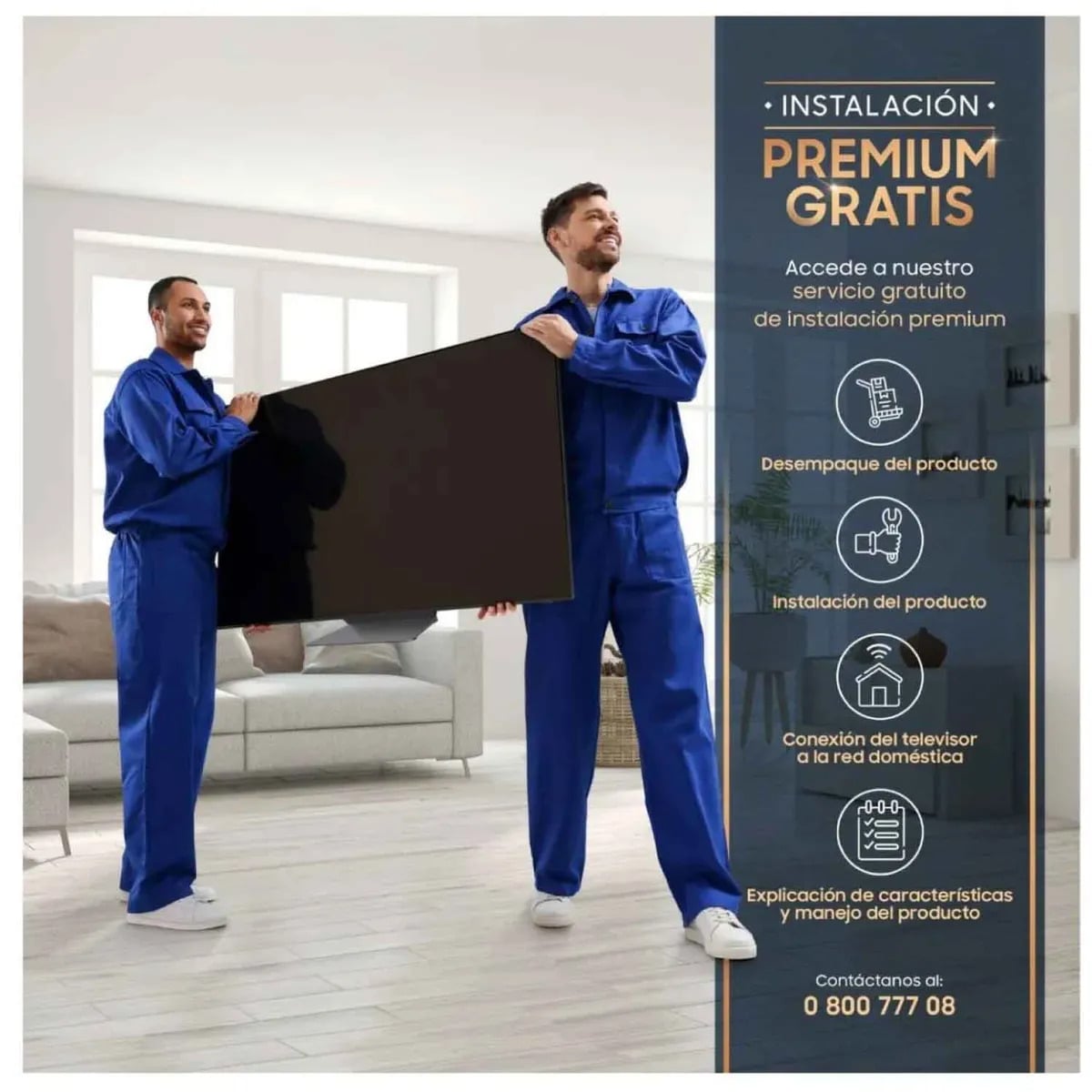 TELEVISOR SAMSUNG 55' UN55U8000HGXPE SMART TV CRYSTAL UHD 4K (2026) - 4