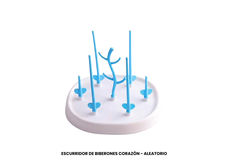 ESCURRIDOR DE BIBERONES CORAZÓN - ALEATORIO - 1