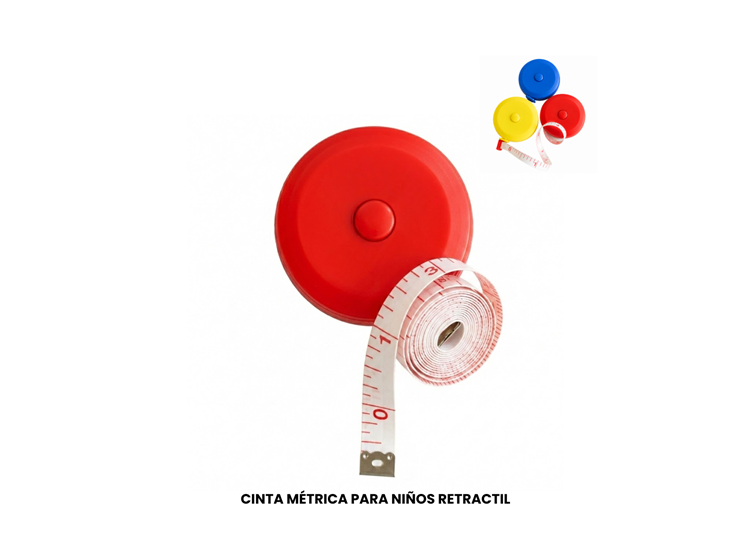 CINTA MÉTRICA PARA NIÑOS RETRACTIL - 1