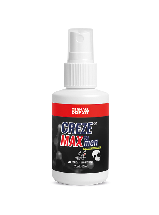 LOCION CAPILAR PARA CABELLO Y BARBA- CREZE MAX FOR MEN 60 ML - 2