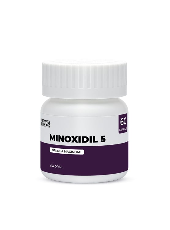 MINOXIDIL PARA HOMBRE 5MG- 60 CAPS- DERMAPREX - 3