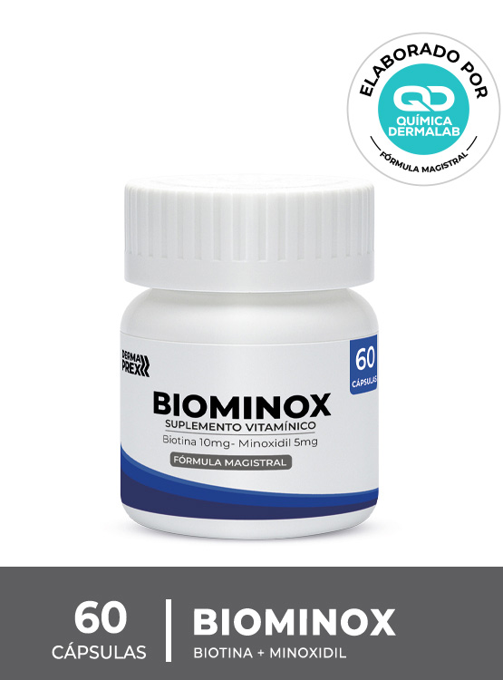 SUPLEMENTO CAPILAR MINOXIDIL 5MG Y BIOTINA 10 MG 60 CAPS- DERMAPREX - 1