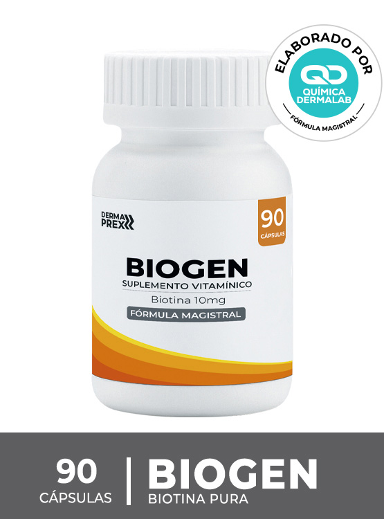 SUPLEMENTO CAPILAR PARA CABELLO FINO Y DEBILITADO- BIOTINA 10 MG 90 CAPS- DERMAPREX - 1