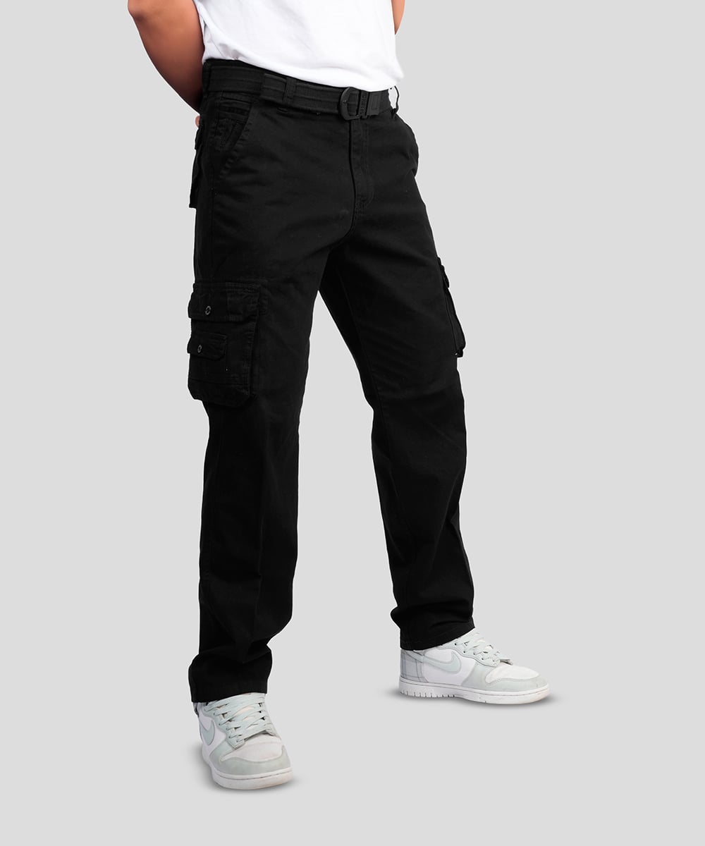 7017 PANTALON DRILL CARGO REDWOOD 100% ALGODÓN RÍGIDO HOMBRE - 1