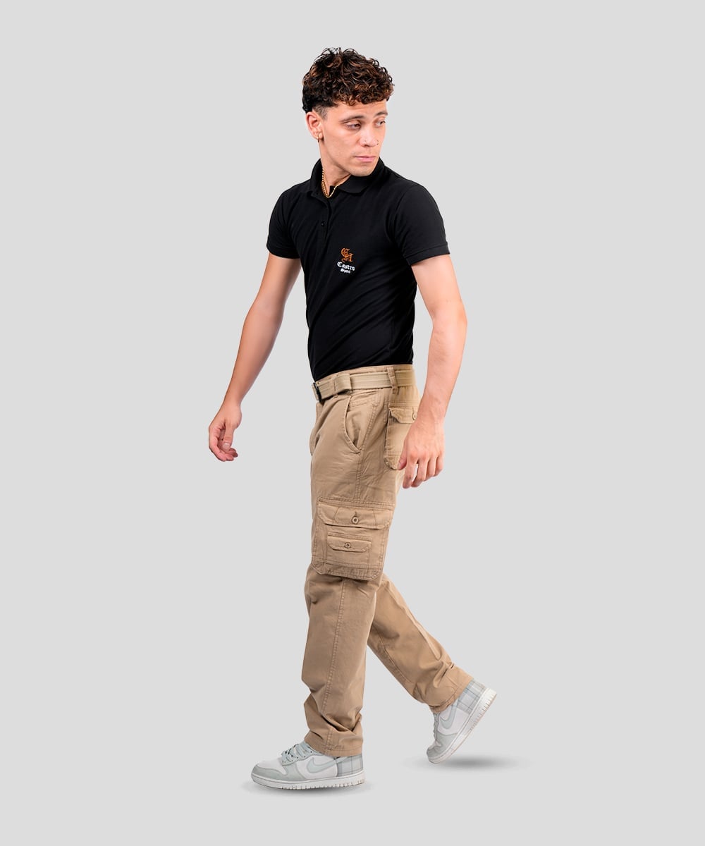 7017 PANTALON DRILL CARGO REDWOOD 100% ALGODÓN RÍGIDO HOMBRE - 2