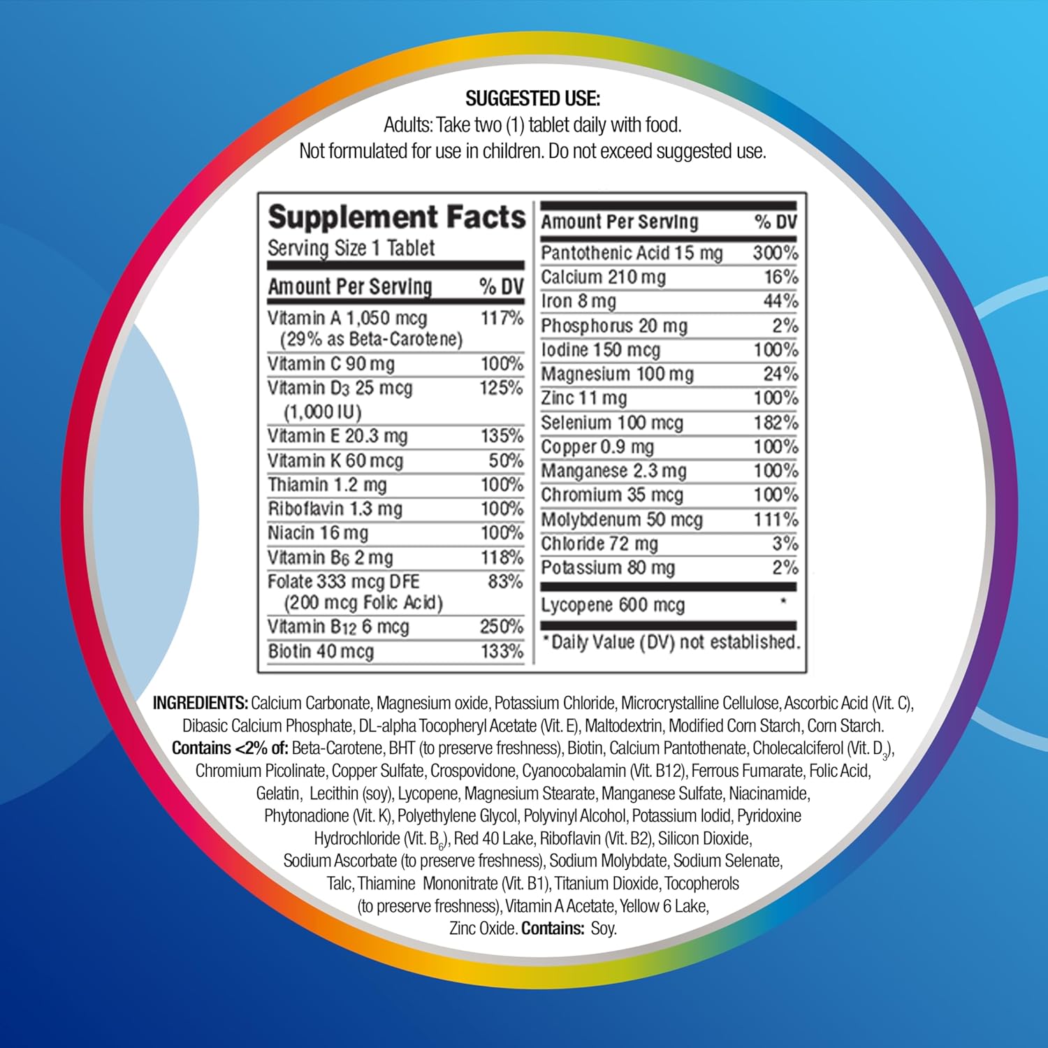 SUPLEMENTO CENTRUM MULTIVITAMÍNICO HOMBRES 200 TABLETAS - 2