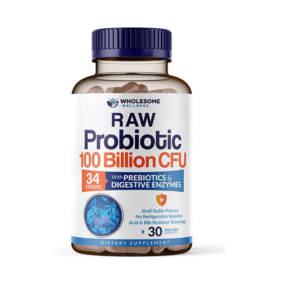 WHOLESOME WELLNESS RAW PROBIOTIC 100 BILLION CFU 30 CÁPSULAS DURAS - 1