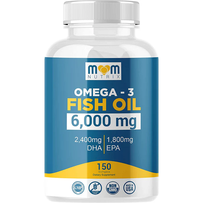 MOM NUTRIX OMEGA-3 FISH OIL 6000 MG 150 CÁPSULAS BLANDAS - 1