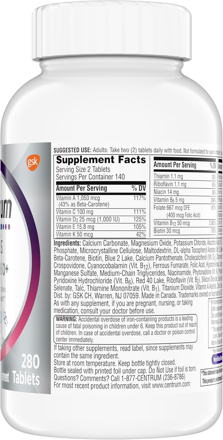CENTRUM SILVER MINIS MUJER 280 TABLETAS - 3