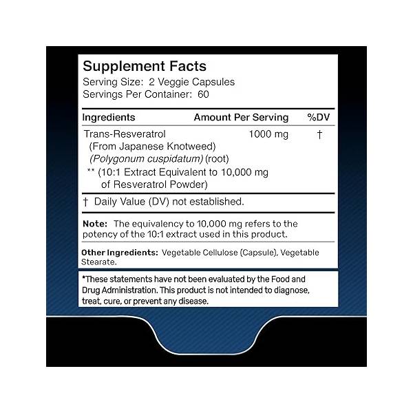 WELLNESS LABSRX RESVERATROL 10,000MG 120 CAPSULAS - 2
