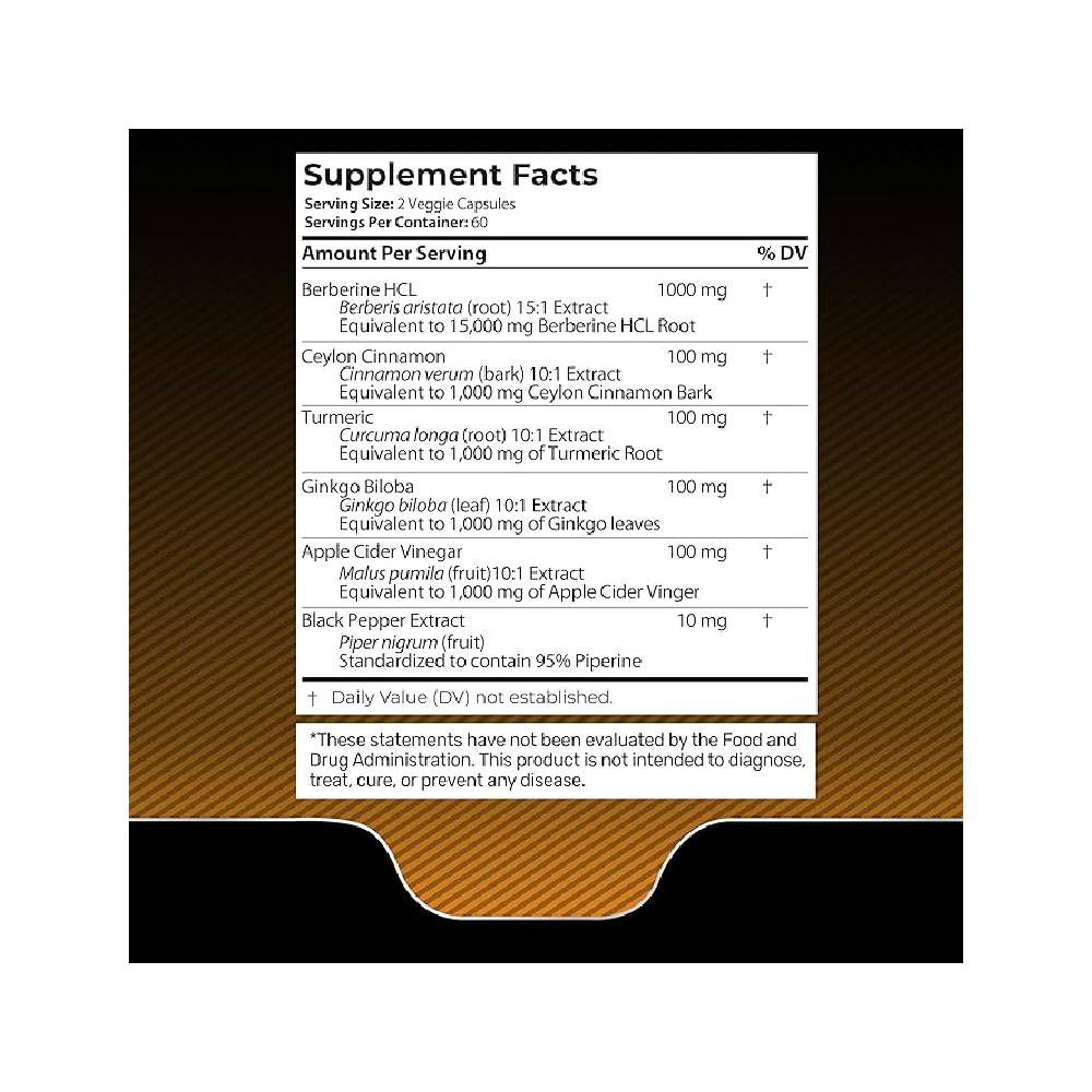 WELLNESS LABSRX CEYLON CINNAMON BERBERINE 15,000MCG 120 CAPSULAS - 2