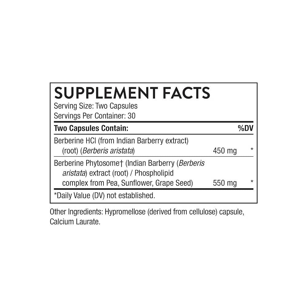 THORNE BERBERINE 60 CAPSULAS - 2