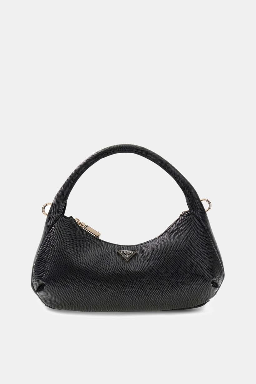 GUESS ECO GEMMA TOP-HANDLE SHOULDER BAG BLACK - 2