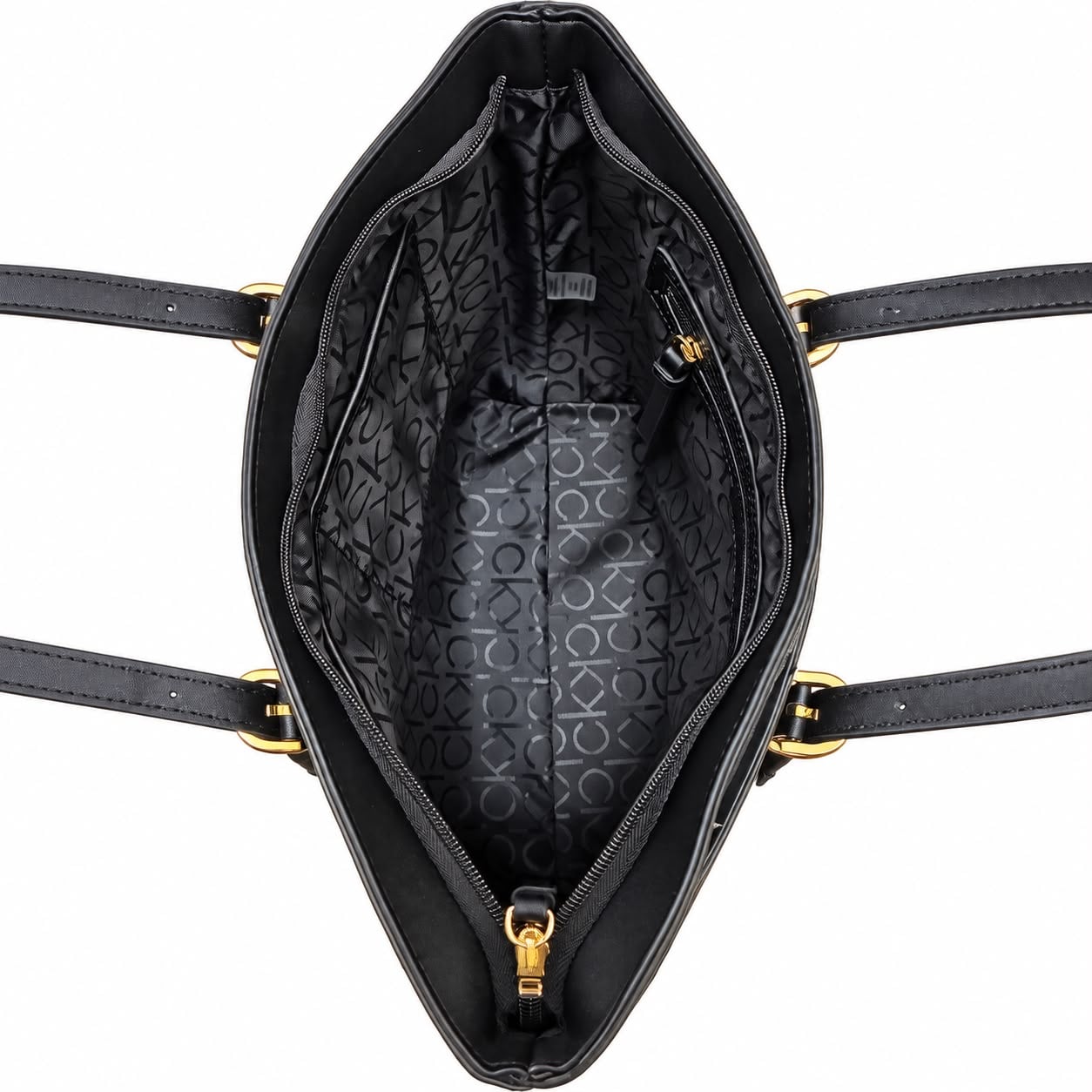 CALVIN KLEIN GABRIANNA MONOGRAM TOTE MARRÓN - 3