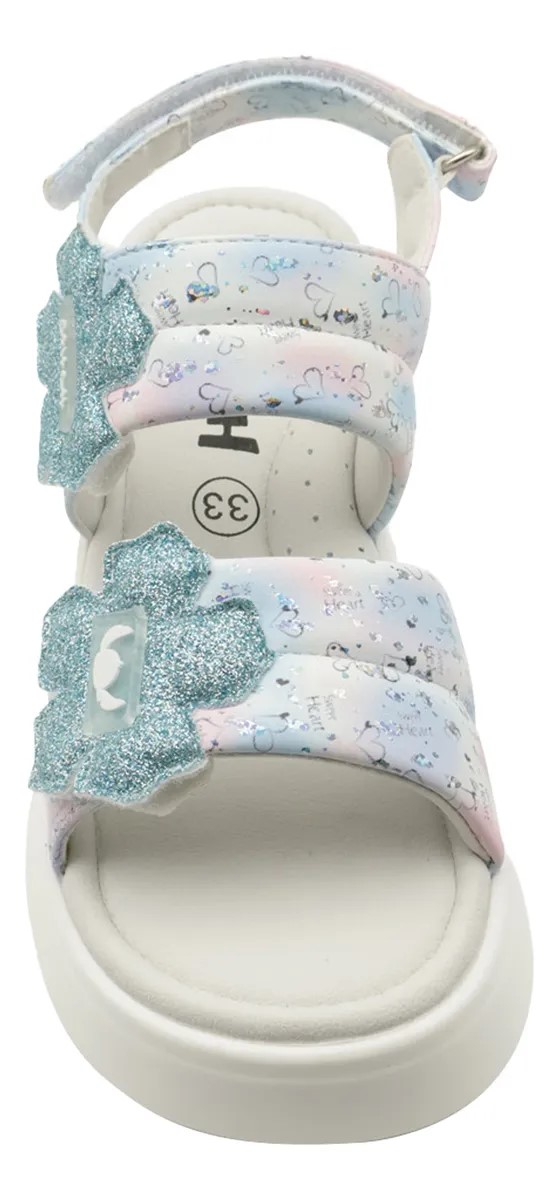 SANDALIAS NIÑA PLATAFORMA STITCH BLANCO - 2