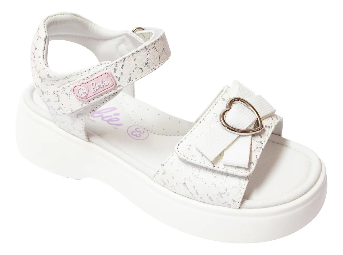 SANDALIAS MATTEL BARBIE NIÑA CASUAL BLANCO - 1
