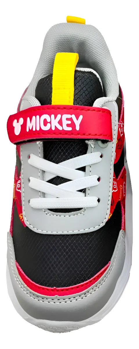 ZAPATILLA GRIS PARCHE CON LUZ NIÑO MICKEY 2MC86000002 - 3