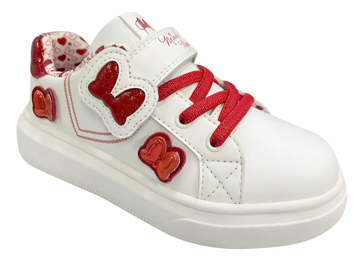 ZAPATILLAS DISNEY MINNIE BLANCO NIÑAS CASUAL 2MN10420001 - 1