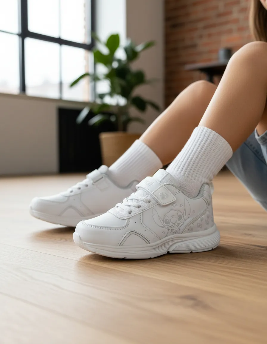ZAPATILLA ESCOLAR BLANCO NIÑA STITCH 2STC0530001 - 3