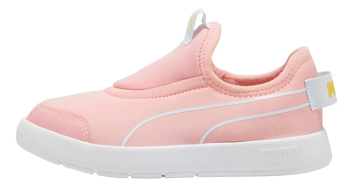 PUMA COURTFLEX V3 SLIP ON ROSA NIÑA ZAPATILLAS 398880-02 - 1