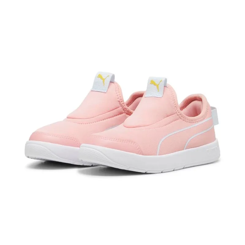 PUMA COURTFLEX V3 SLIP ON ROSA NIÑA ZAPATILLAS 398880-02 - 2