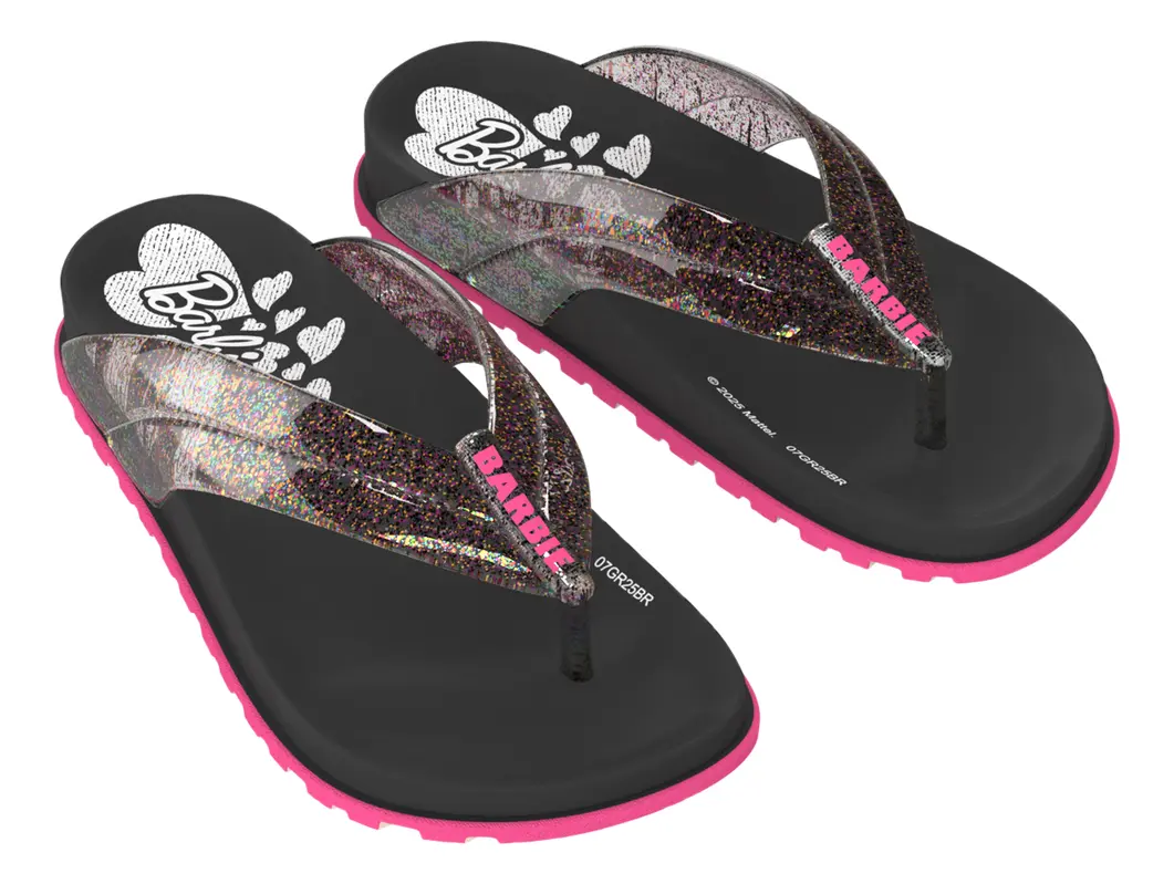 SANDALIAS MATTEL BARBIE NEGRO NIÑA CASUAL 2BGV2000006 - 1