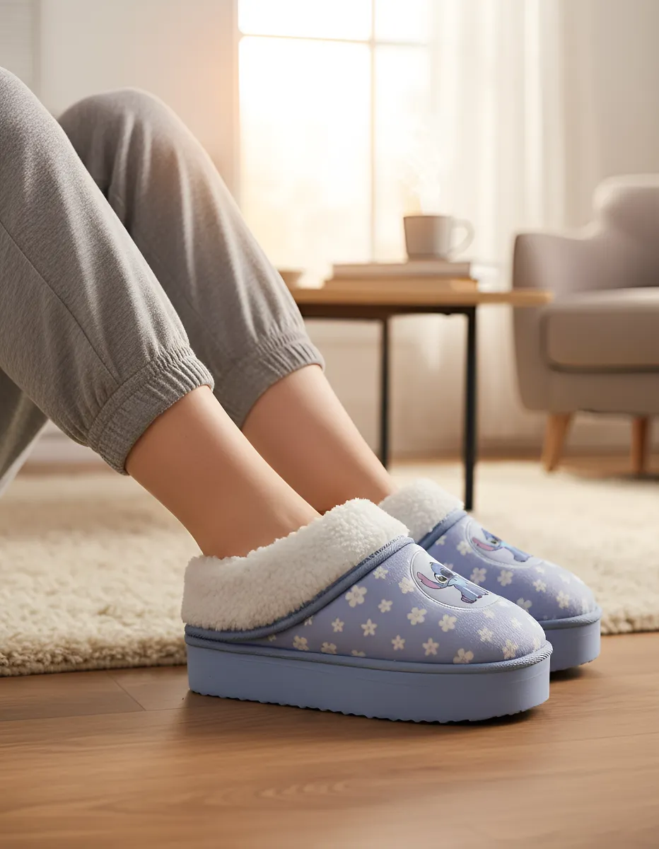 PANTUFLAS STITCH CELESTE MUJER 2TY078000 - 4
