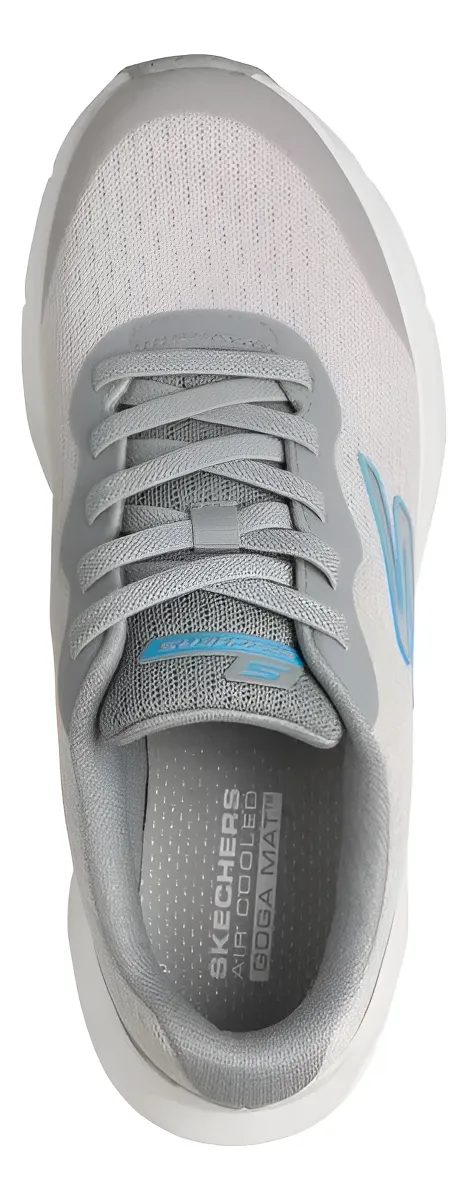 ZAPATILLAS RUNNING SKECHERS MUJER GLIDE-STEP VORTEX GRIS 129826-LTGY - 4
