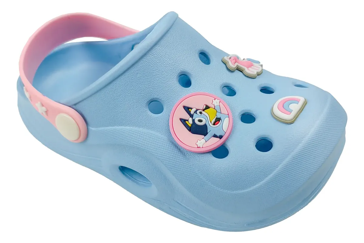 SANDALIAS CLOGS BLUEY CELESTE NIÑA 2BU06500001 - 1