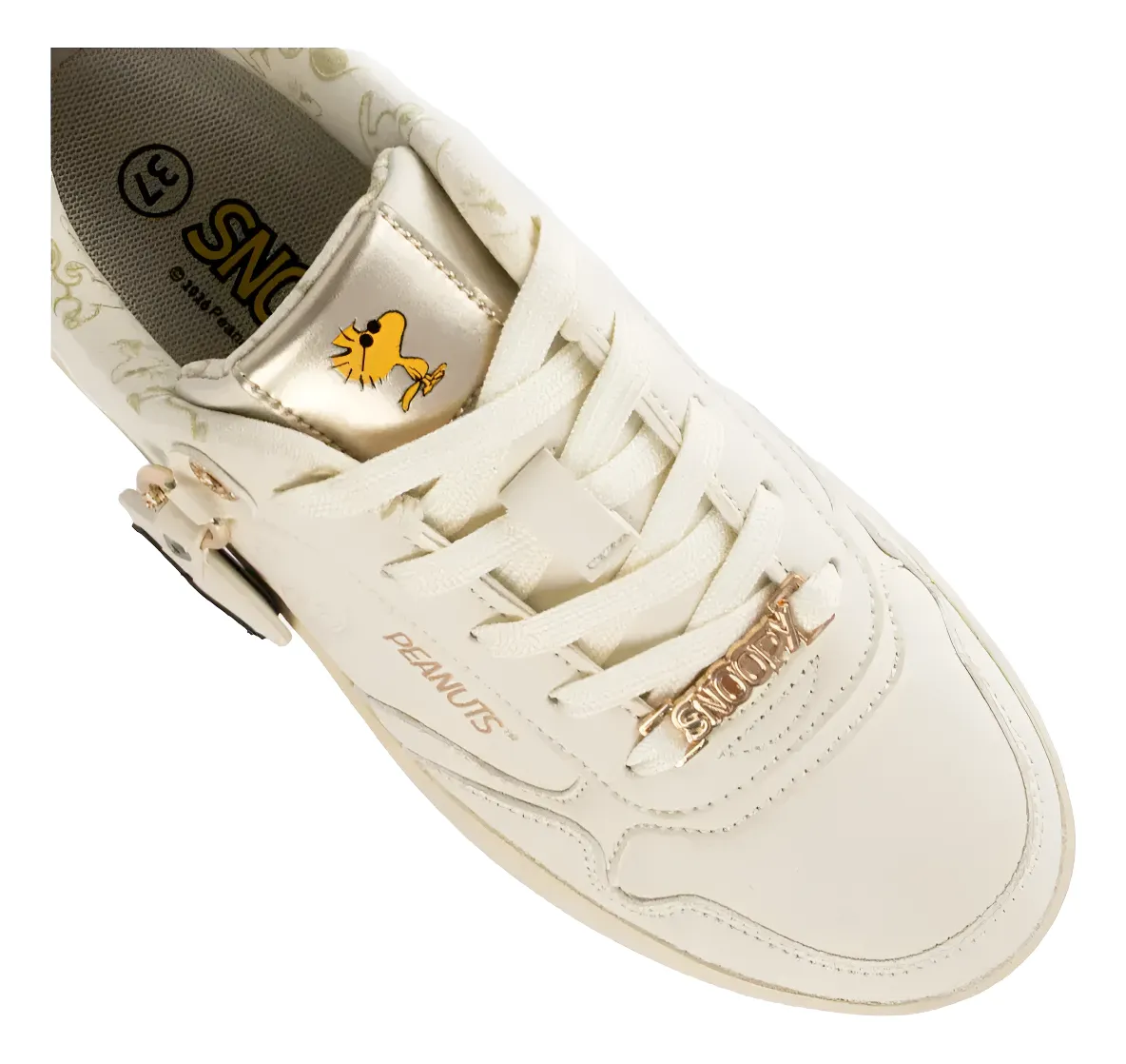 ZAPATILLAS CASUALES BEIGE SNOOPY MUJER 2FY04600001 - 4