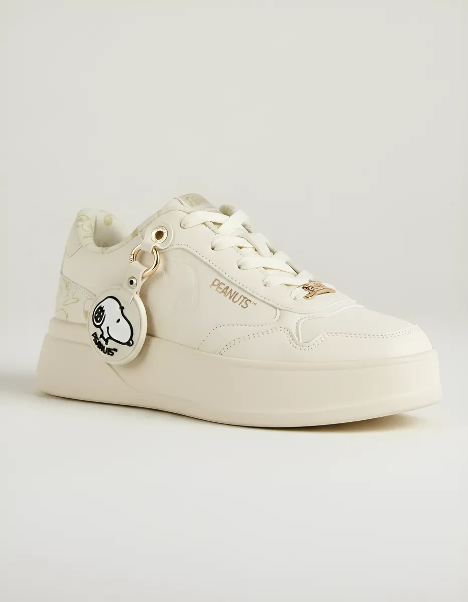 ZAPATILLAS CASUALES BEIGE SNOOPY MUJER 2FY04600001 - 5