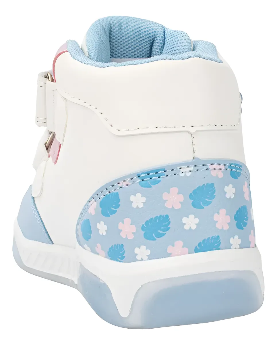 ZAPATILLAS BOTÍN NIÑA CASUAL STITCH CELESTE 2STC0260001 CON LUCES - 5