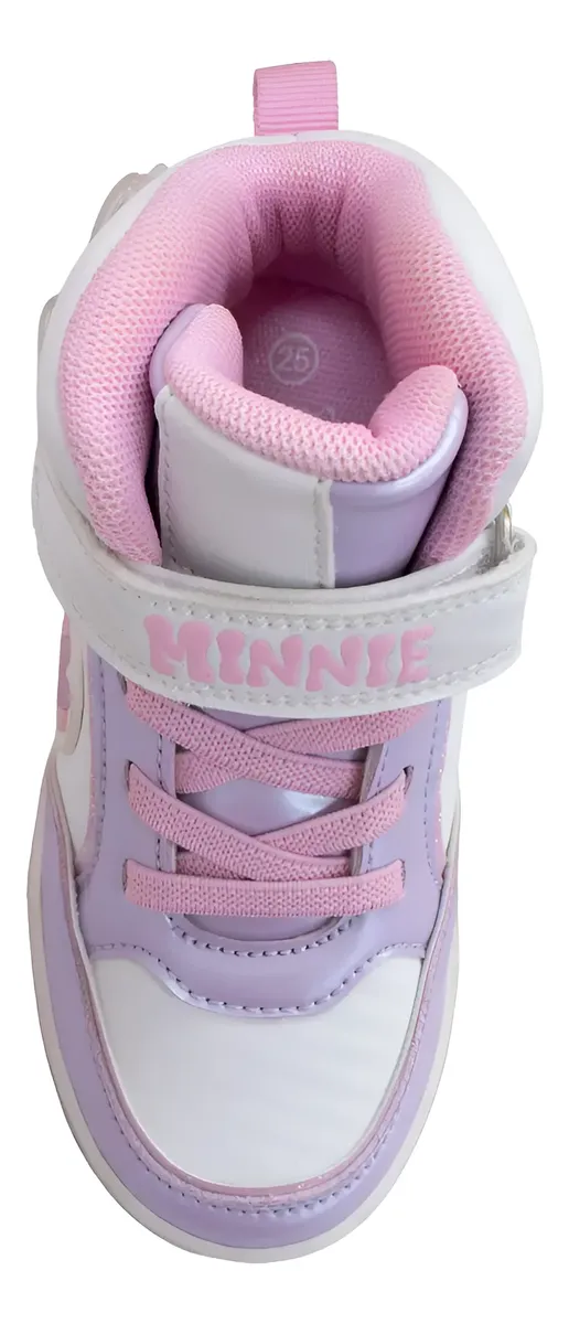 ZAPATILLAS BOTIN CASUAL MINNIE NIÑAS BLANCO LILA 2MN11320001 - 3