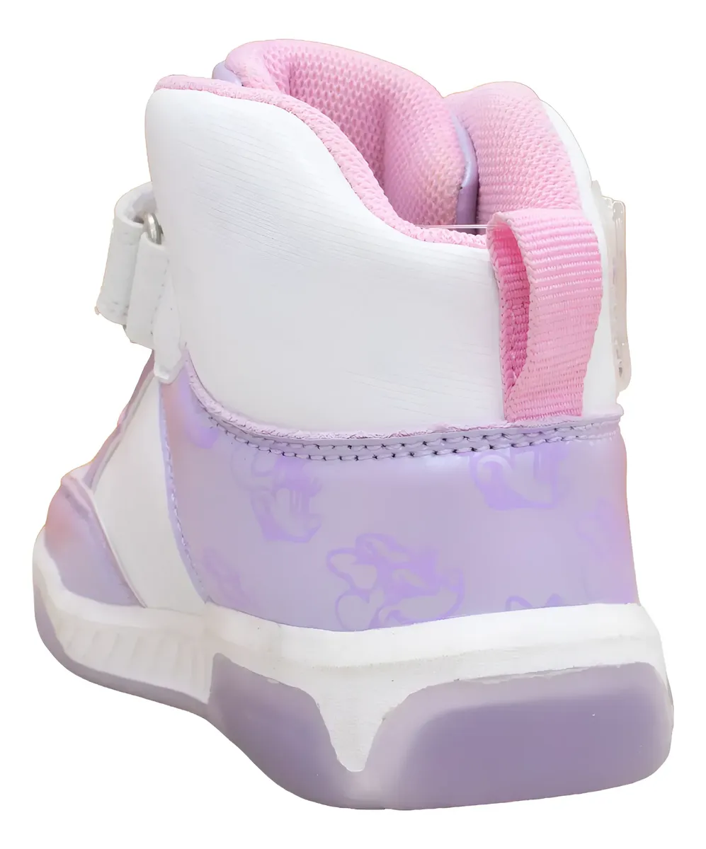 ZAPATILLAS BOTIN CASUAL MINNIE NIÑAS BLANCO LILA 2MN11320001 - 4