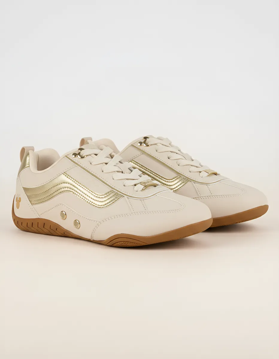 ZAPATILLAS DISNEY MINNIE CASUAL MUJER CUERO BEIGE 2NY1030000 - 3