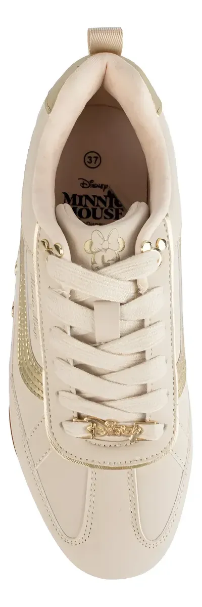 ZAPATILLAS DISNEY MINNIE CASUAL MUJER CUERO BEIGE 2NY1030000 - 4
