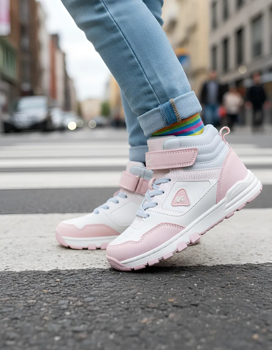 ZAPATILLAS BOTÍN CASUAL NIÑA BARBIE BLANCO/ROSA 2AR13290002 - 4