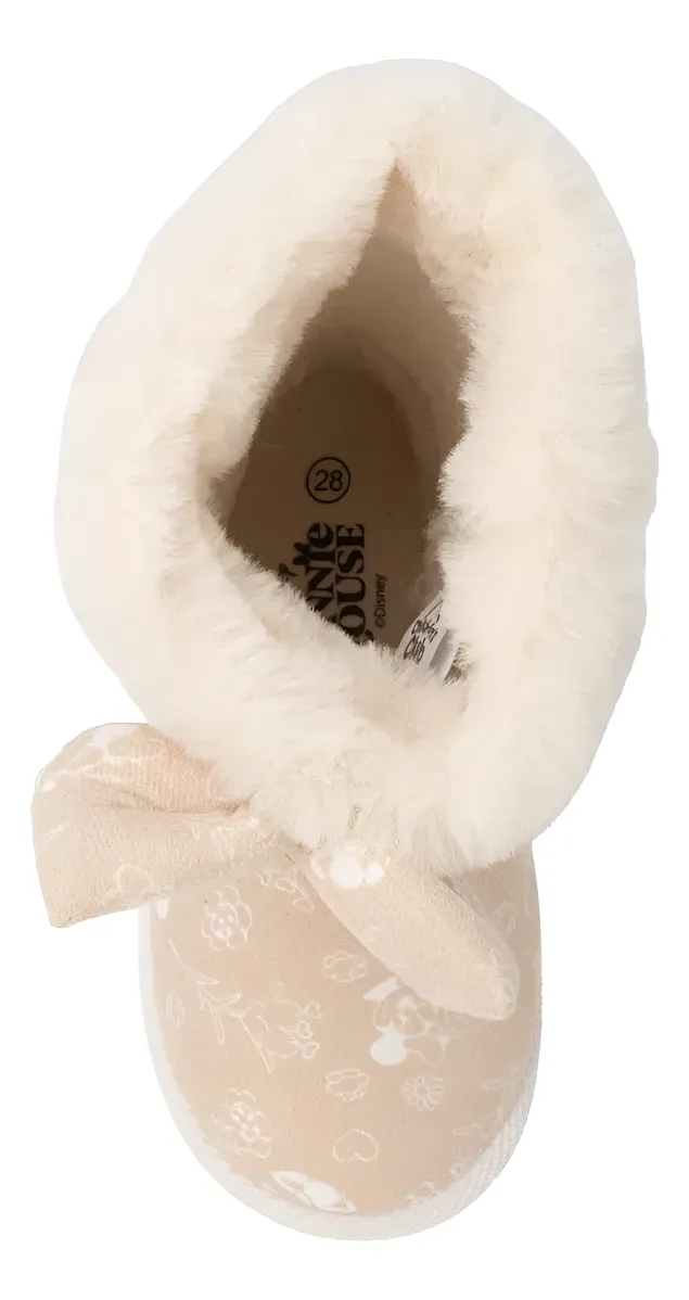 ZAPATILLAS BOTÍN MINNIE MOUSE NIÑAS BEIGE CASUAL 2MN11190001 - 3